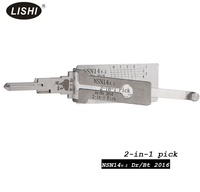 Lishi NSN14 Outil professionnel 2-en-1 de crochetage et de décodage pour véhicules Nissan et Subaru en acier inoxydable avec fonctionnement rapide