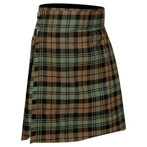 <b>Men's</b> 5 Yard Scottish Tartan Kilt in the <b>Black</b> <b>Watch</b> Weathered Tartan Pattern Wool Blend Wholesale 2026 - Product Image 1