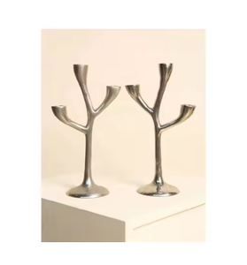 Vaisselle Bougeoir Bougeoir En Métal Bougeoir En Aluminium Moulé Bougeoir Unique En Forme Artisanat Moderne Éclairage Fournitures - Product Image 1