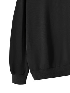 Las sudaderas con capucha de manga larga para hombre más vendidas hechas a medida con algodón básico negro y multicolor mezclado liso teñido para el invierno - Product Image 5