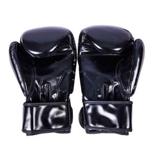 Gants d'entraînement de boxe et MMA en cuir PU haute durabilité, avec lacets au poignet, légers et écologiques, pour sacs de frappe, vente en gros - Product Image 4