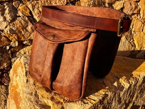 Bolsa de juego de caza de pájaros de nailon con 6X bolsa de cuero de vaca de gran aumento para entrenamiento de tiro disponible marrón/negro - Product Image 6