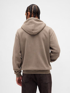 Sweat à capuche zippé chaud et confortable Vêtements de loisirs polyvalents et confortables Coupe décontractée pour une pièce de superposition essentielle de style de rue moderne - Product Image 2