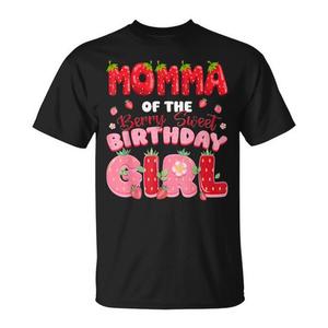 T-shirt Momma Of The Berry Sweet Birthday Girl à thème fraise - Product Image 1