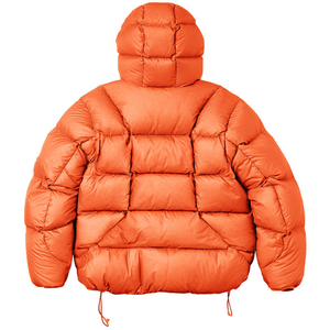 Blouson matelassé personnalisable à motif léopard avec cagoule intégrée, 80% duvet, fermeture éclair, protection hivernale, tissu résistant à l'eau, pour homme, OEM Drum - Product Image 2