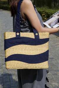 Designer Water Hyacinth Straw <b>Beach</b> Bag Handbags for Women - Product Image 3