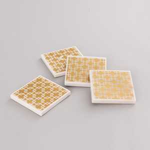 Handmade Marble <b>Tile</b> Coasters 4x4 Inches 1.3kg for Table Decoration & <b>Accessories</b> - Product Image 1