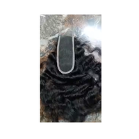 Fermeture frontale en dentelle transparente faite avec des cheveux vierges non transformés pour une couverture complète et une coiffure réaliste