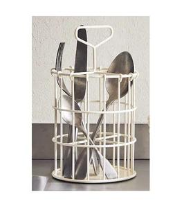 Soporte de almacenamiento de cubiertos de forma redonda de diseño único Soporte de Cubiertos de alambre de hierro puro de la mejor calidad para accesorios de cocina y Mesa - Product Image 2