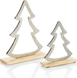 Meilleure vente Arbre de Noël en métal avec base en bois Décoration de Noël Dessus de table à prix abordable - Product Image 4