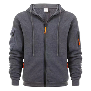 Sweat-shirts à capuche en polaire pour hommes, vente chaude OEM, couleur et logo personnalisés, anti-boulochage, haute qualité - Product Image 1