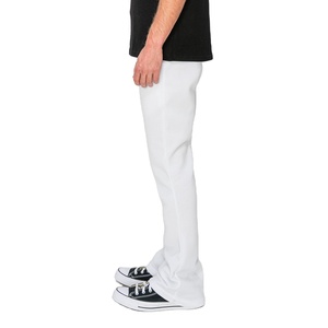 Comfort Fit Flare <b>Joggers</b> For Men Cotton <b>Polyester</b> Wide Leg Casual Gym Streetwear Pants Custom OEM Private Label Manufacturer - Product Image 3