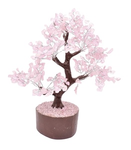 Árbol de Cuarzo Rosa Natural Hecho a Mano al por Mayor, 300 Cuentas de Cristal, Gema, Artículo Decorativo Feng Shui para el Hogar e Interior - Product Image 1