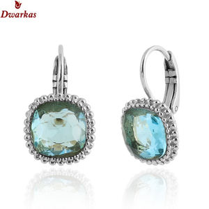 ต่างหูเงินแท้ 925 ประดับลาบราโดไรต์ ดีไซน์ทันสมัยสำหรับผู้หญิง จากซัพพลายเออร์ เครื่องประดับคุณภาพสูง ชุบทอง 18K รูปทรงหยดน้ำ ผลิตโดยบุคคลที่สาม - Product Image 5