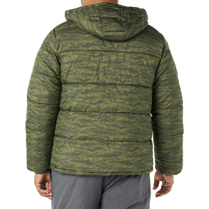 Custom <b>Canvas</b> Waterproof Breathable Hooded Puffer <b>Jacket</b> Quilted Winter Outdoor High Street Style Puffer <b>Jacket</b> - Product Image 4
