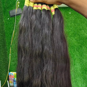 ผมต่อจากอินเดียผมตรงแท้แบบอินเดียผมดิบบริสุทธิ์แบบอินเดียผมตรงนุ่มลื่น - Product Image 1