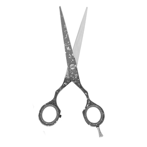 Ciseaux de coiffeur en acier inoxydable de qualité chirurgicale pour salon de coiffure ciseaux de coupe de cheveux de coiffeur enduits de papier avec repose-doigt argenté - Product Image 6