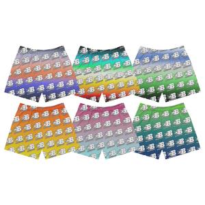 Short d'été en maille polyester de haute qualité, léger, avec logo de marque personnalisé et imprimé pour hommes. - Product Image 1