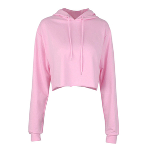 Sweat à capuche personnalisé pour femme, hiver, en polaire épaisse et douce, style streetwear, pull court oversize, vêtement d'entraînement - Product Image 6