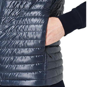 Chaleco con capucha personalizado para hombre al por mayor Otoño Invierno sin mangas con cremallera bolsillo nailon brillante chaleco con capucha parques chaleco Parkas chaleco - Product Image 4