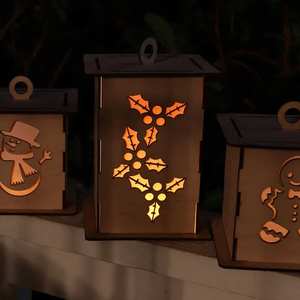 Lanterne indienne dorée faite à la main Photophore Vintage Metal Christmas Home Accent Lighting - Product Image 4