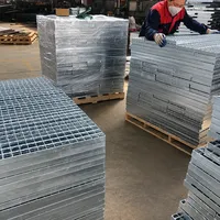 Plateforme industrielle extérieure en acier galvanisé, passerelle à forte capacité de charge, grille de plancher en acier, grille métallique à barres