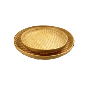 2024 nouveau panier de vannage moderne est fait de bambou et est en forme de cercle écologique avec un motif unique et traditionnel - Product Image 4