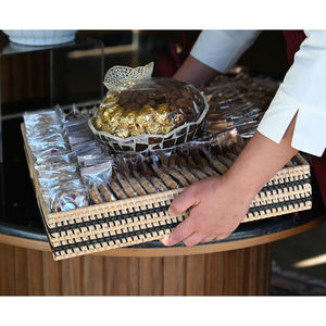 Ramadan Eid Especial Mimbre Decorativo Chocolate Dulces Servir Bandejas de regalo Postre de ratán Bandeja para servir - Product Image 2