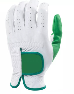 Gants de golf en cuir Cabretta noir avec marqueur de balle, demi-doigts, pour hommes et femmes, qualité supérieure, design confortable - Product Image 5