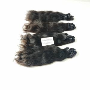100% Remy Virgin Indian Super Wave Bundles Extensiones de cabello de onda profunda sueltas onduladas naturales en color negro Temple Proveedor de cabello humano - Product Image 3