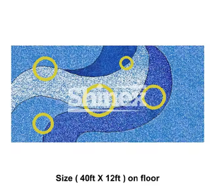 Premium Raah Home Solutions Tuiles de piscine traditionnelles antidérapantes Finition brillante de 10mm d'épaisseur Antibactérien à haute durabilité - Product Image 3