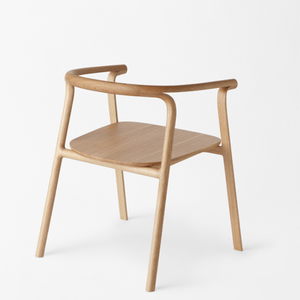 Chaise de salle à manger en bois massif fabriquée à la main mobilier minimaliste moderne design nordique japonais pour la maison et le restaurant - Product Image 4