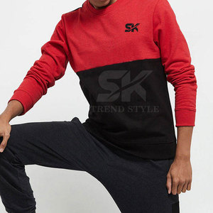 New Arrival Custom Design Split Color <b>Plain</b> <b>Sweatshirts</b> Factory Direct Sale Split Color <b>Plain</b> <b>Sweatshirts</b> In Wholesale - Product Image 6