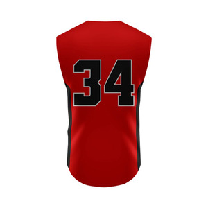 Vente en gros bon marché Uniforme de sublimation avec broderie de logo personnalisé Maillots de baseball respirants de grande taille pour hommes à séchage rapide - Product Image 6