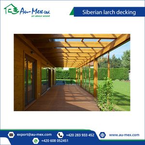 Tableros de cubierta de madera maciza de alerce siberiano 27X14 0/142/145mm Perfil de caña/ranurado - Product Image 4