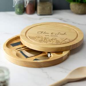 Juego de Tablas de Cortar de Madera Ecológicas y Duraderas, Tabla para Quesos |   Accesorios de Cocina de Madera Maciza de Forma Rectangular, Fáciles de Limpiar y Económicos - Product Image 2