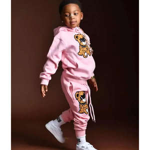 Survêtements de sport pour garçons en mélange de coton et de polyester de haute qualité, logo personnalisé, respirants, pantalons de survêtement décontractés d'hiver inclus, pour enfants - Product Image 3