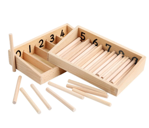 Fournitures éducatives de comptage de broche en bois par Wissen Techus Private Limited India - Product Image 3