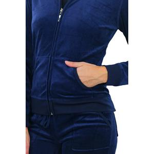 ชุดวอร์มผ้าฟลีซของผู้หญิงชุดวอร์ม2ชิ้นสำหรับฤดูหนาวชุดวอร์มสำหรับผู้หญิงชุดกีฬาผ้ากำมะหยี่สีพื้นมีสไตล์ออกแบบได้ตามที่ต้องการ - Product Image 5