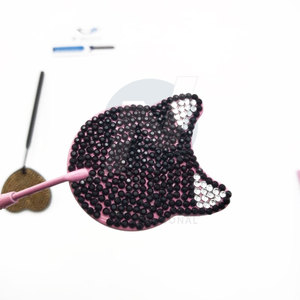 Baby Pink <b>Heart</b>-<b>Shaped</b> Eyelash Mirror for Lash Artists Stainless Steel Material - Product Image 6