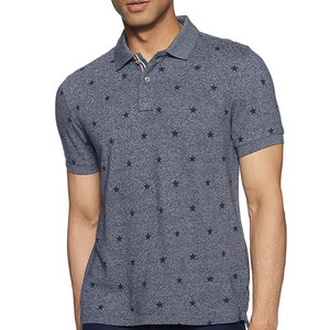 เสื้อโปโลผู้ชายแขนสั้นคอโปโลพิมพ์ลายโลโก้ออกแบบได้ตามต้องการ - Product Image 1