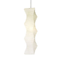 Candelabro de papel de estilo japonés, arte Simple, sala de estar, dormitorio, decoración de papel, candelabro artesanal, pantalla