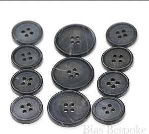 Buffallo horn finish button - Product Image 4