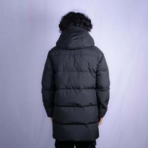 Navigate Ultra Long Veste Col Capuche Surdimensionné Réversible Puffer Chaud Coton Cachemire Imperméable Tricoté Blouson Uni - Product Image 3