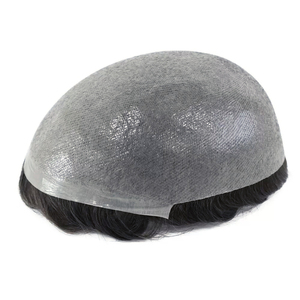 Prothèse capillaire invisible pour hommes Qingdao Yinshun, système capillaire à nœuds invisibles, base en PU ultra-fine de 0,06 mm, <span class=keywords><strong>cheveux</strong></span> humains, toupet complet en PU pour hommes - Product Image 1
