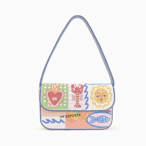 Bolso de Hombro de Limón con Cuentas Hecho a Mano, Bolso de Mano para Fiesta en la Playa de Verano con Diseño de Frutas, Venta al por Mayor para Reuniones de Verano - Product Image 6