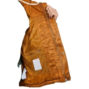 แจ็กเก็ตทรงพองระบายอากาศได้ดีสำหรับฤดูหนาวไซส์ใหญ่พิเศษแจ็กเก็ตกันหนาวแบบลำลองแขนยาวมีซิป - Product Image 3