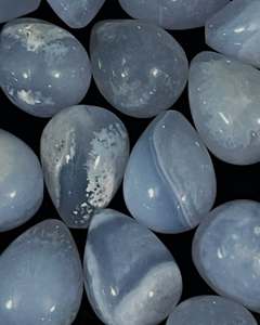 Nouvelle arrivée naturel bleu dentelle goutte poire Agate Cabochon lisse guérison cristal lunette paramètres prix usine bijoux - Product Image 2