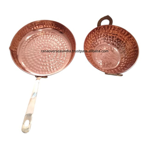 Sartén Kadai de Cobre y Acero Inoxidable Hecha a Mano, Diseño Moderno, Apta para Lavavajillas, Equipo de Cocina de Alta Calidad - Product Image 6