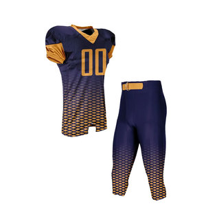 Conjunto de uniforme de fútbol americano personalizado al por mayor con logotipo bordado, uniforme de fútbol americano duradero - Product Image 4